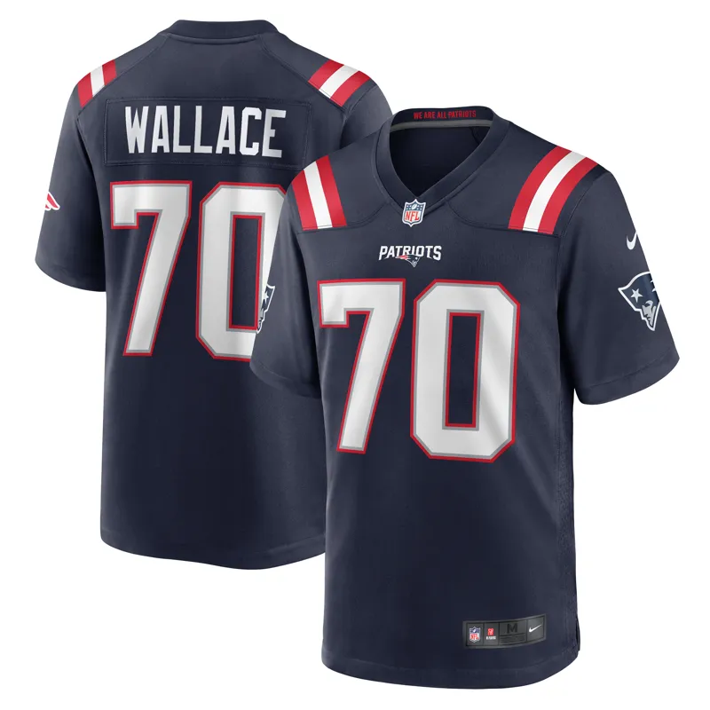 New England Patriots Jersey Bryce Baringer Navy Game Jersey - Image 4