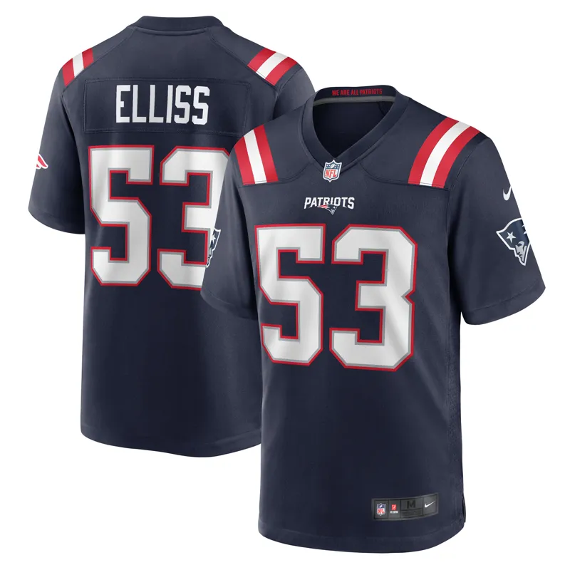 New England Patriots Jersey Christian Barmore Navy Game Jersey - Image 4