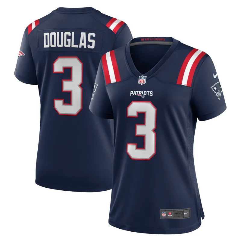 New England Patriots Jersey Demario Douglas Navy Game Jersey - Image 2