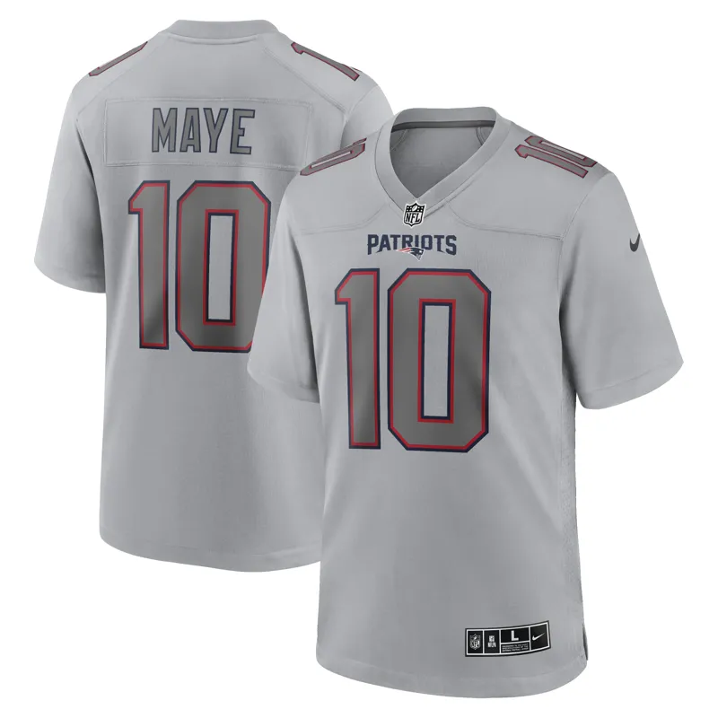 New England Patriots Jersey Drake Maye Black Super Bowl Lx Patch Carbon Game Jersey - Image 5