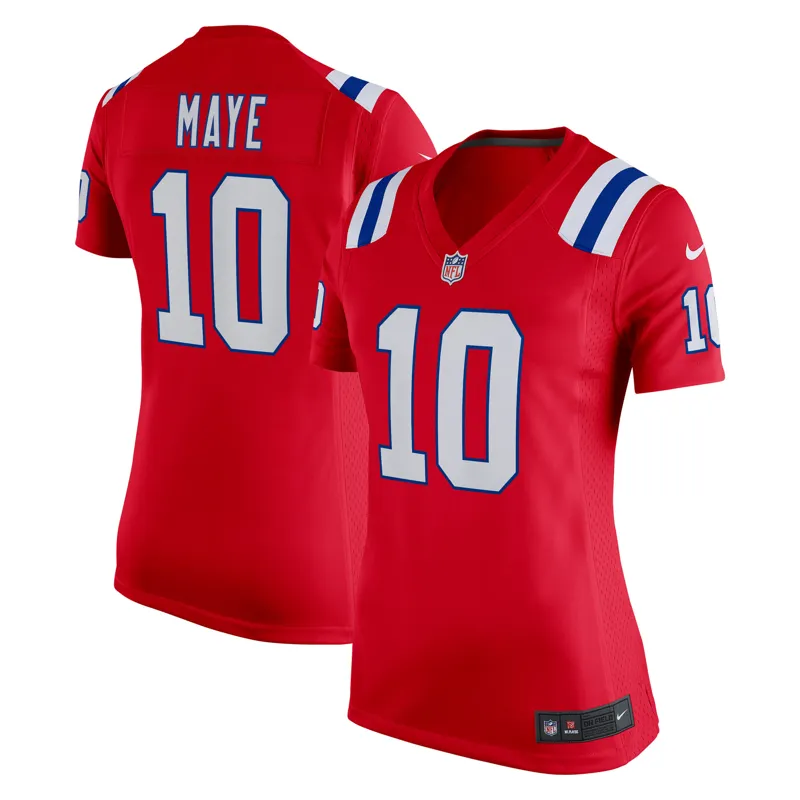 New England Patriots Jersey Drake Maye Navy Vapor Fuse Stitched Limited Jersey - Image 2