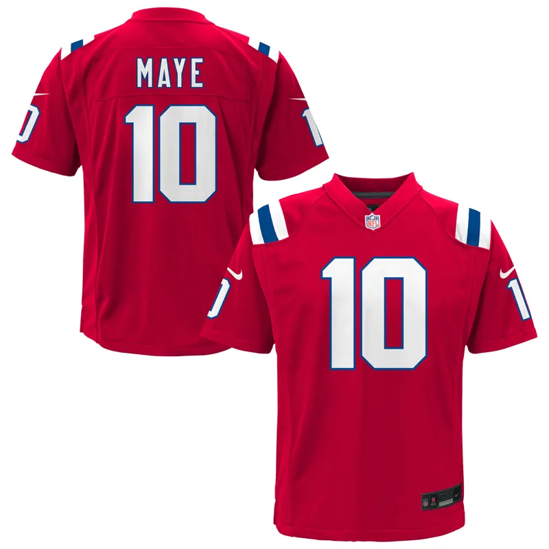 New England Patriots Jersey Drake Maye Navy Vapor Fuse Stitched Limited Jersey - Image 3