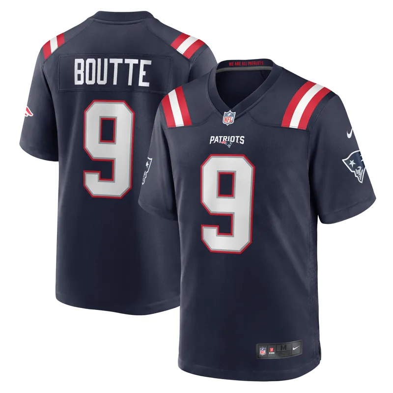 New England Patriots Jersey Kayshon Boutte Navy Game Jersey
