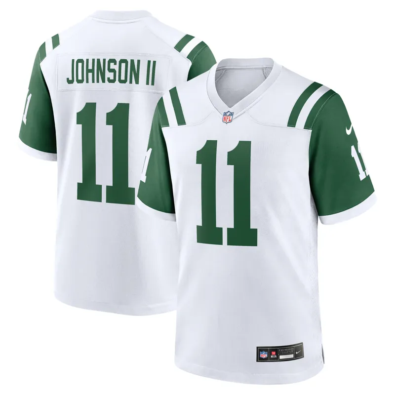 New York Jets Jersey Jermaine Johnson Ii Legacy Green Game Jersey - Image 5