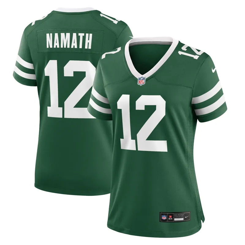 New York Jets Jersey Joe Namath Legacy Black Retired Player Alternate Game Jersey - Image 2