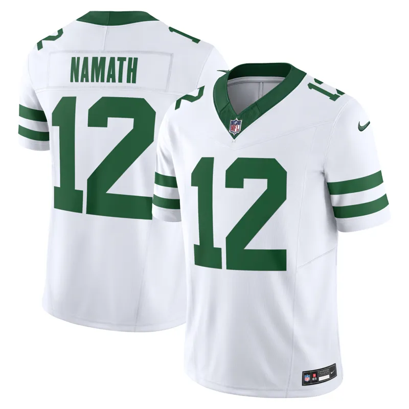 New York Jets Jersey Joe Namath Legacy White Vapor Fuse Limited Jersey