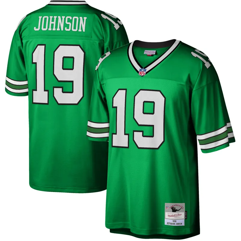New York Jets Jersey Keyshawn Johnson Kelly Green Legacy Jersey - Image 2