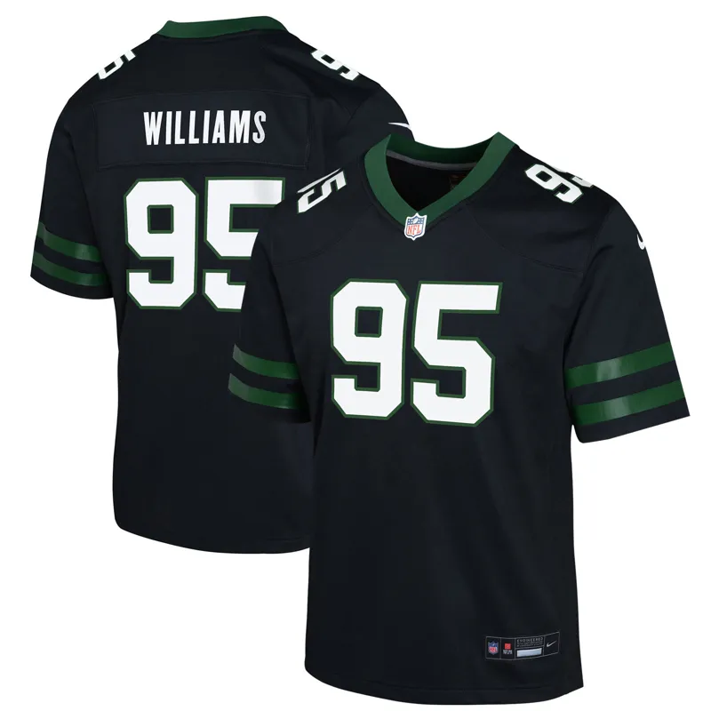 New York Jets Jersey Quincy Williams White Alternate Game Jersey - Image 2
