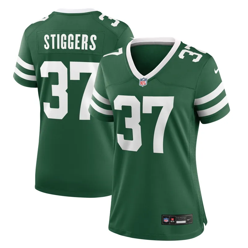 New York Jets Jersey Qwantez Stiggers Legacy Green Game Jersey