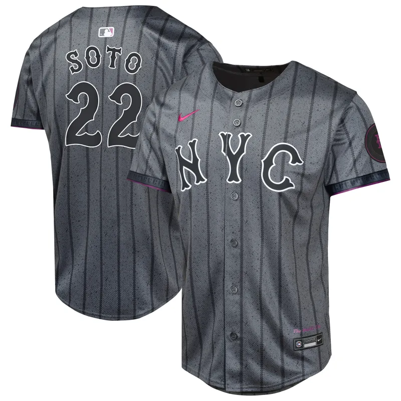 New York Mets Jersey Juan Soto Gray City Connect Limited Jersey - Image 2