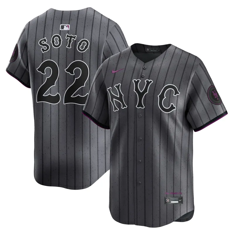 New York Mets Jersey Juan Soto Gray City Connect Limited Jersey