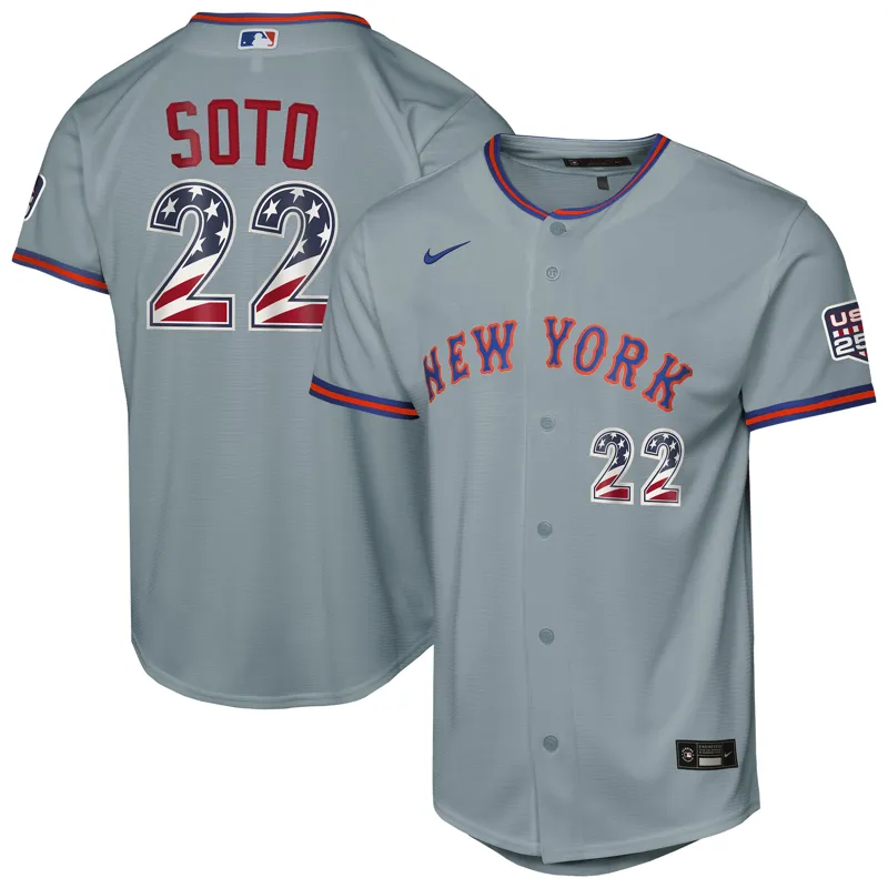 New York Mets Jersey Juan Soto Gray Road Limited Player Jersey - Image 3