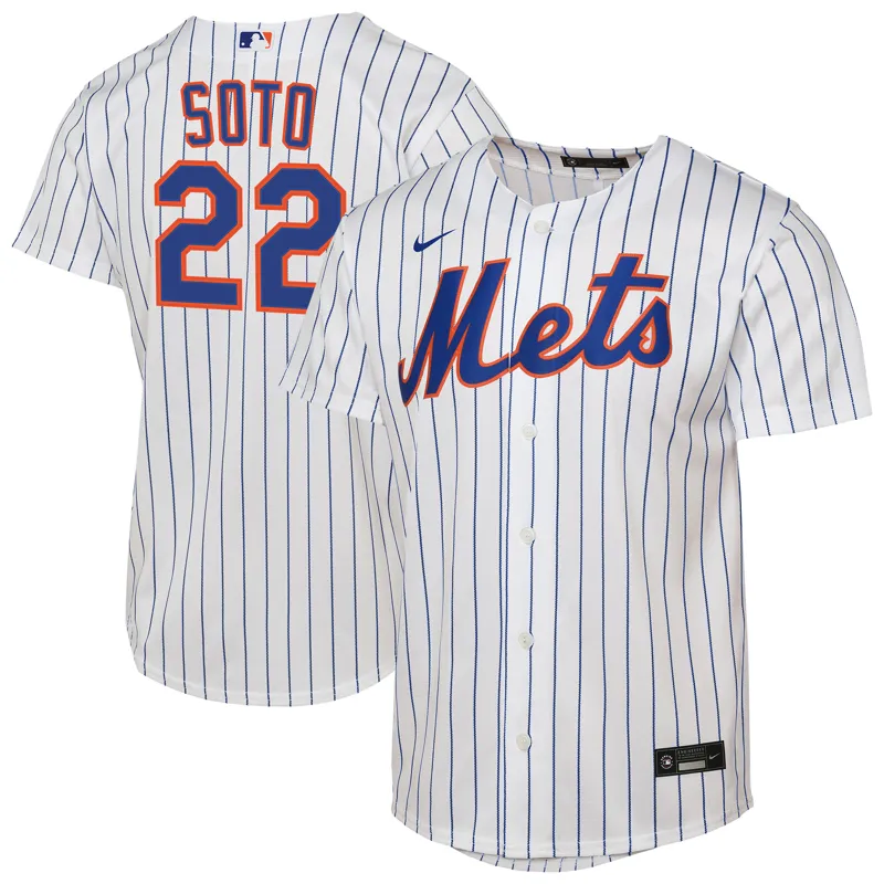 New York Mets Jersey Juan Soto White Home Game Player Jersey - Image 4