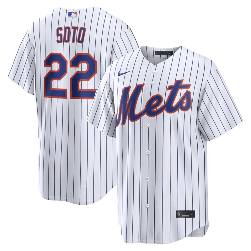 New York Mets Jersey Juan Soto White Home Game Player Jersey - Image 2