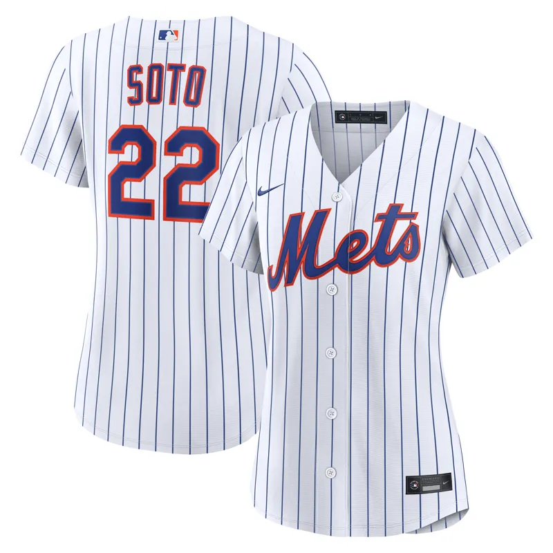 New York Mets Jersey Juan Soto White Home Game Player Jersey - Image 3
