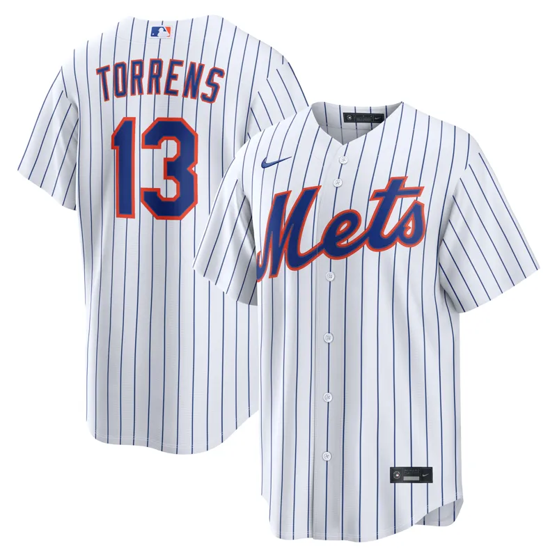 New York Mets Jersey Luis Robert Jr White Home Jersey - Image 4