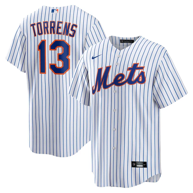 New York Mets Jersey Luis Robert Jr White Home Jersey - Image 3