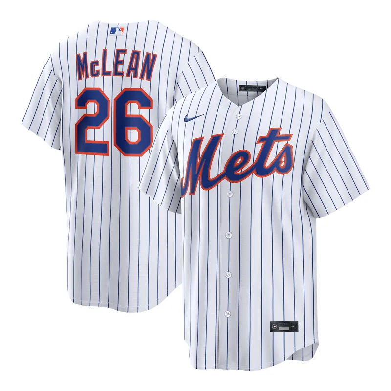 New York Mets Jersey Nolan Mclean White Home Jersey