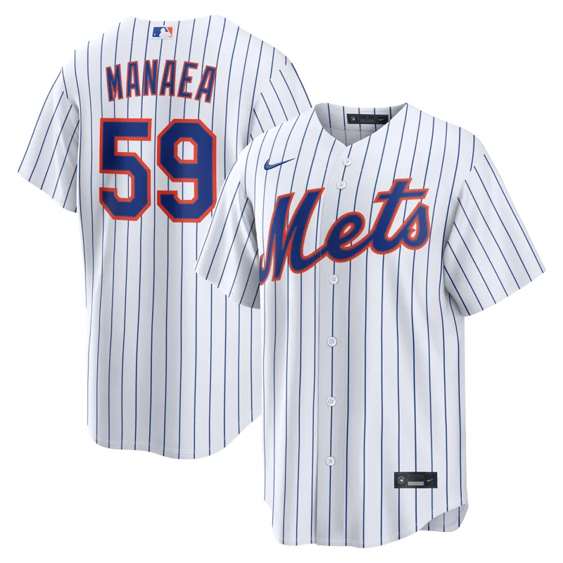 New York Mets Jersey Ryan Helsley White Home Limited Player Jersey - Image 4