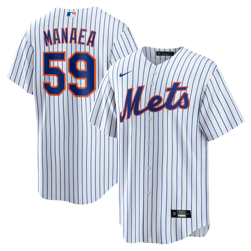 New York Mets Jersey Ryan Helsley White Home Limited Player Jersey - Image 2
