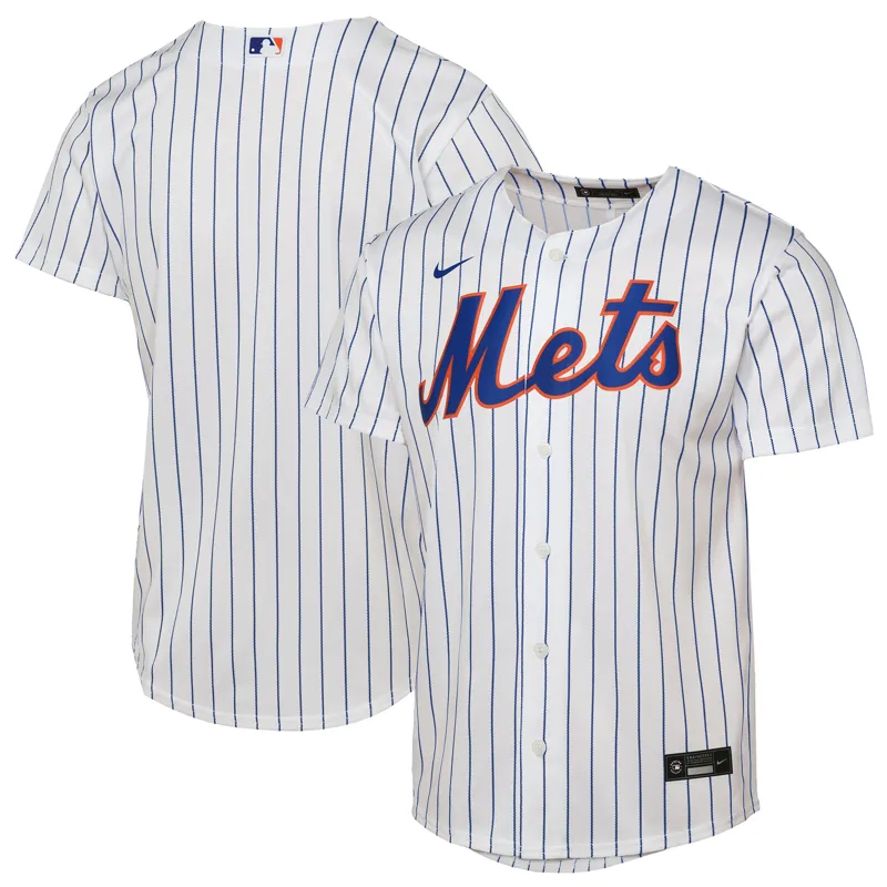 New York Mets Jersey White Home Big & Tall Jersey - Image 5