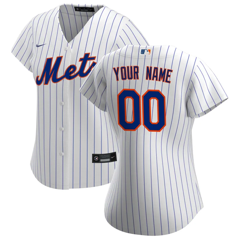 New York Mets Jersey White Home Big & Tall Jersey - Image 4