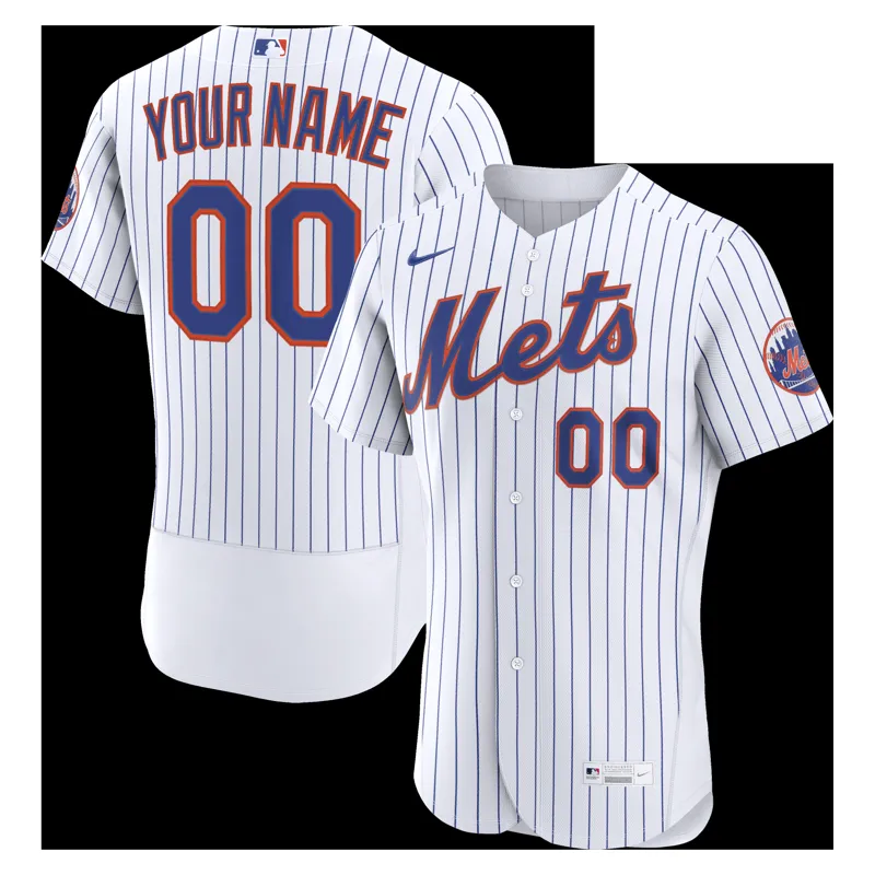 New York Mets Jersey White Home Big & Tall Jersey - Image 3