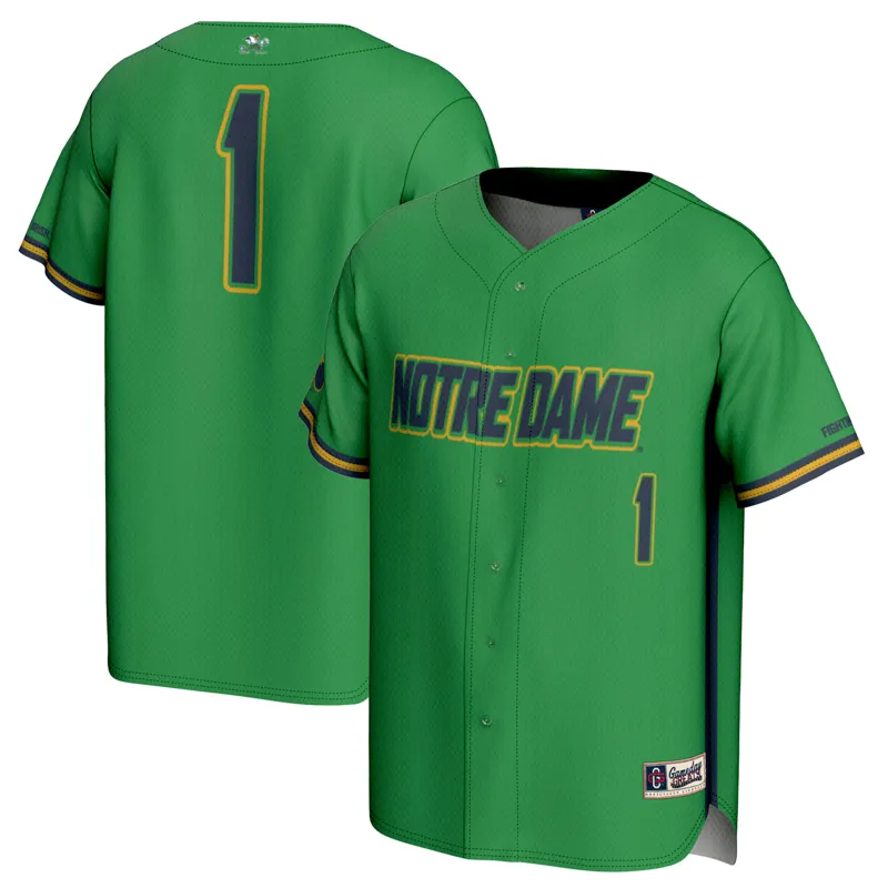 Notre Dame Fighting Irish Jersey Gameday Greats #1 Green Lightweight Jersey - Image 2
