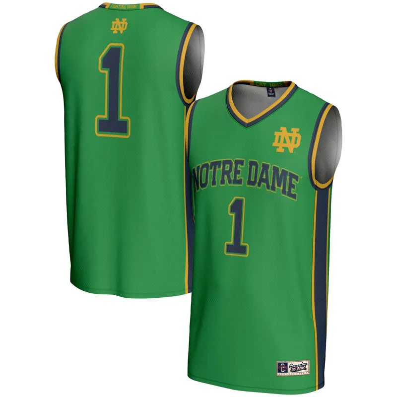 Notre Dame Fighting Irish Jersey Gameday Greats #1 Green Lightweight Jersey