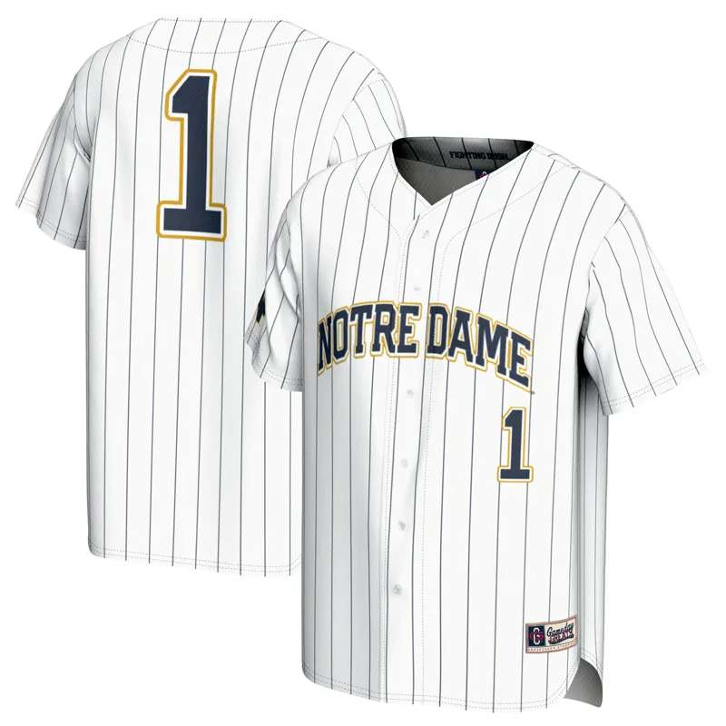Notre Dame Fighting Irish Jersey Gameday Greats #1 White Lightweight Jersey - Image 2