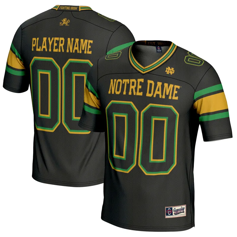 Notre Dame Fighting Irish Jersey Gameday Greats Black Pick A Player Jersey