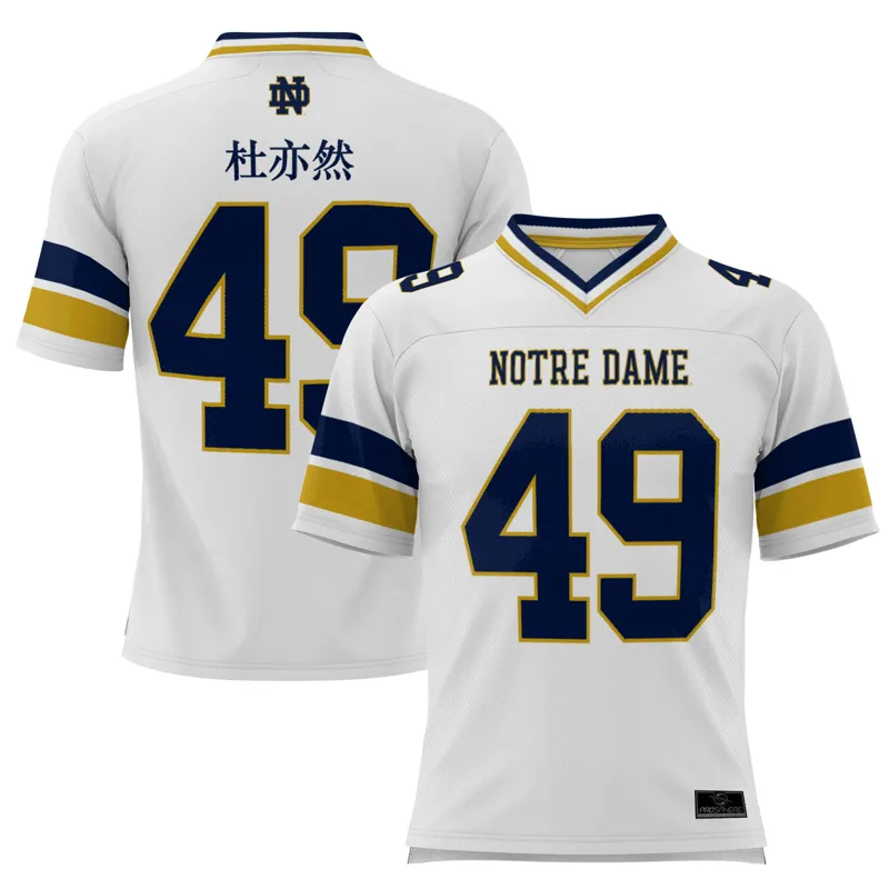 Notre Dame Fighting Irish Jersey Gameday Greats Black Pick A Player Lightweight Jersey - Image 2