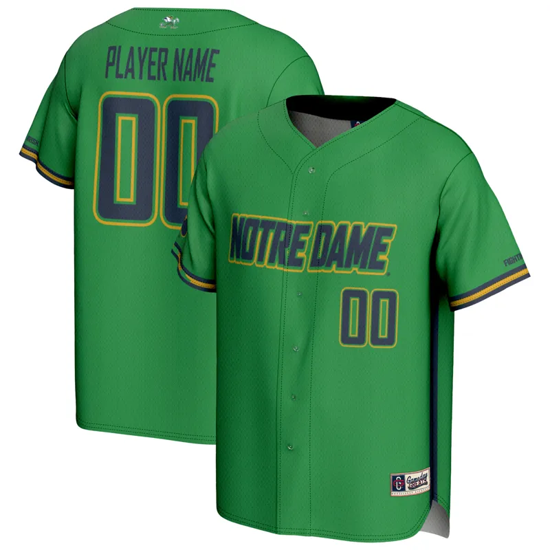 Notre Dame Fighting Irish Jersey Gameday Greats Green Pick A Player Lightweight Jersey - Image 5