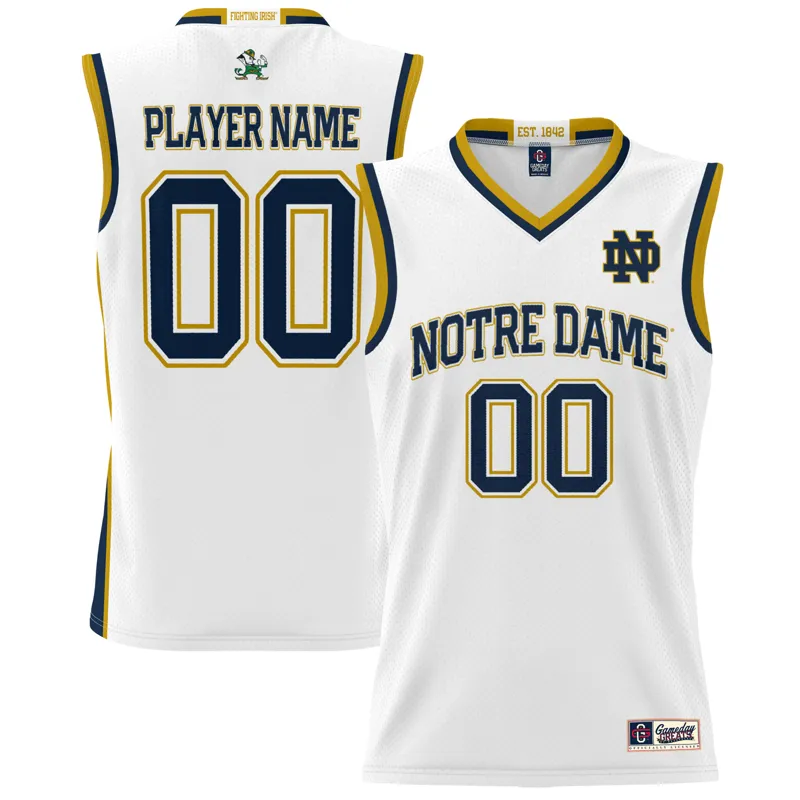 Notre Dame Fighting Irish Jersey Gameday Greats White Pick A Player Lightweight Jersey - Image 3