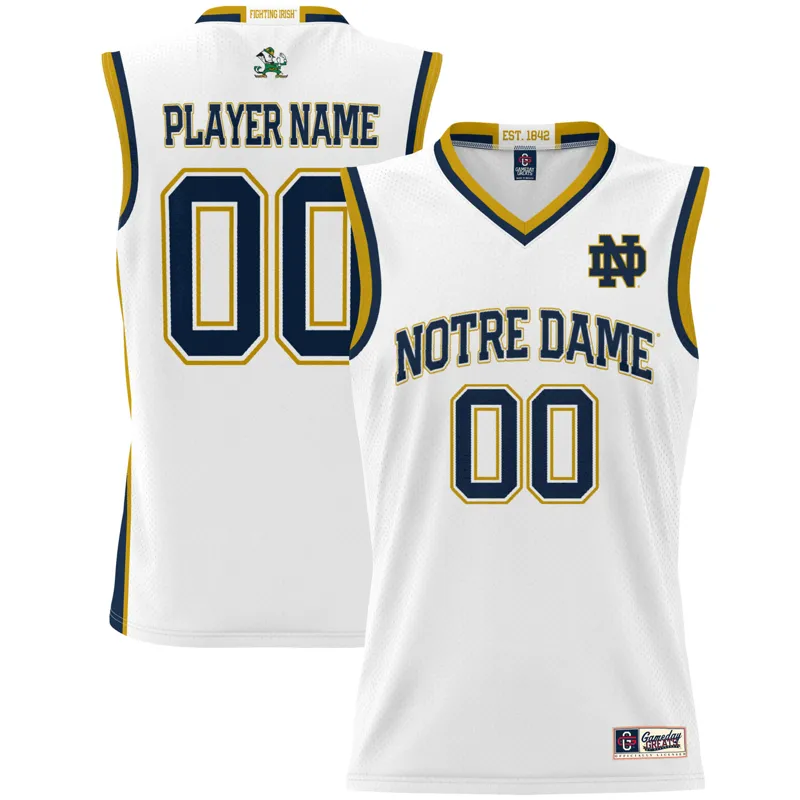 Notre Dame Fighting Irish Jersey Gameday Greats White Pick A Player Lightweight Jersey