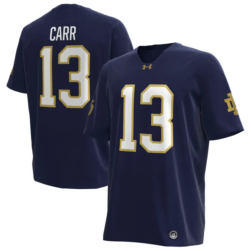 Notre Dame Fighting Irish Jersey Under Armour #42 White Jersey - Image 2