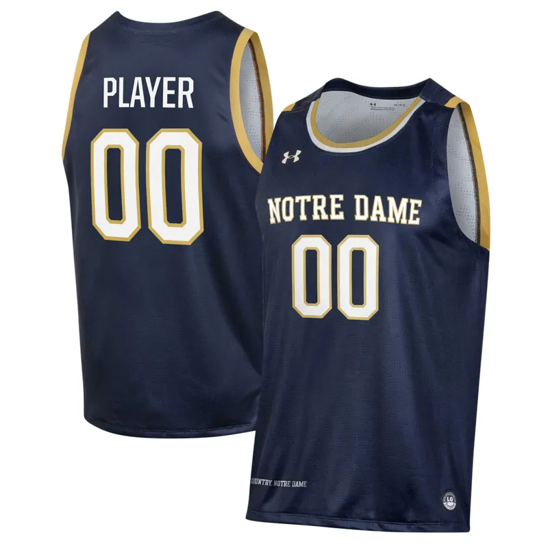 Notre Dame Fighting Irish Jersey Under Armour Navy Pick A Player Jersey