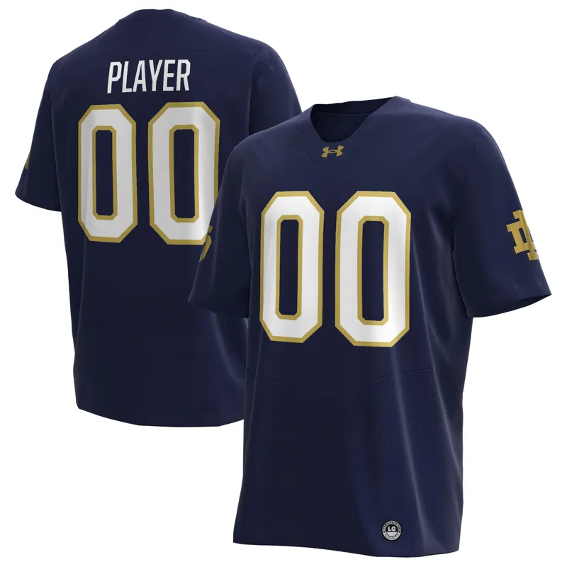 Notre Dame Fighting Irish Jersey Under Armour Navy Jersey - Image 3