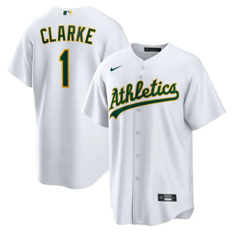 Oakland Athletics Jersey Brent Rooker White Home Jersey - Image 5