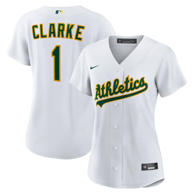 Oakland Athletics Jersey Denzel Clarke White Home Jersey