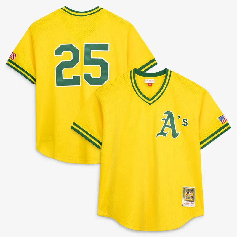 Oakland Athletics Jersey Mark Mcgwire Gold Batting Practice Jersey