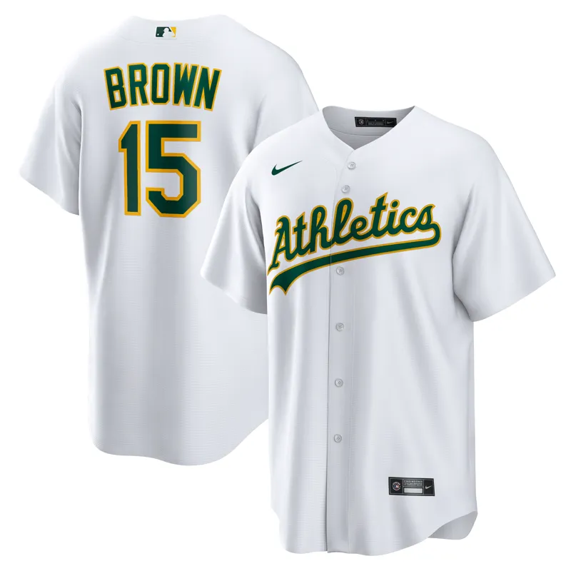 Oakland Athletics Jersey Seth Brown White Home Jersey