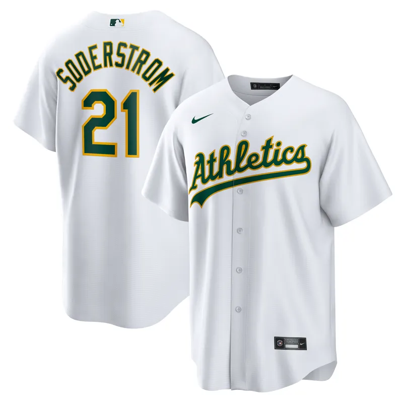Oakland Athletics Jersey Seth Brown White Home Jersey - Image 4