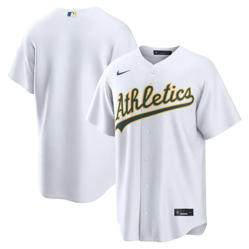 Oakland Athletics Jersey White Home Elite Jersey - Image 2