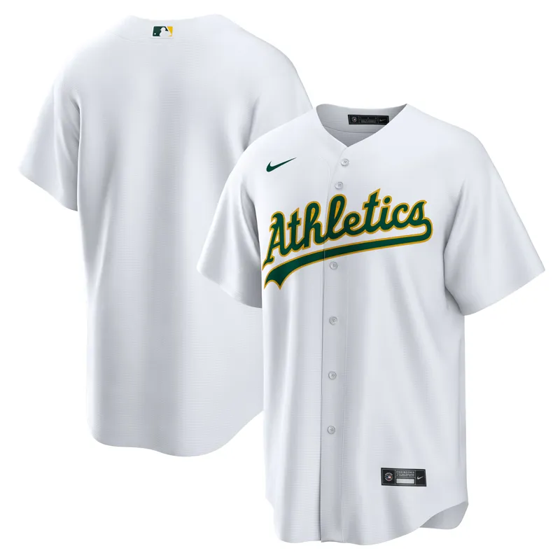 Oakland Athletics Jersey White Home Big & Tall Jersey