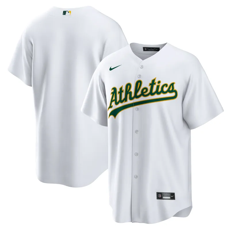 Oakland Athletics Jersey White Home Big & Tall Jersey - Image 2