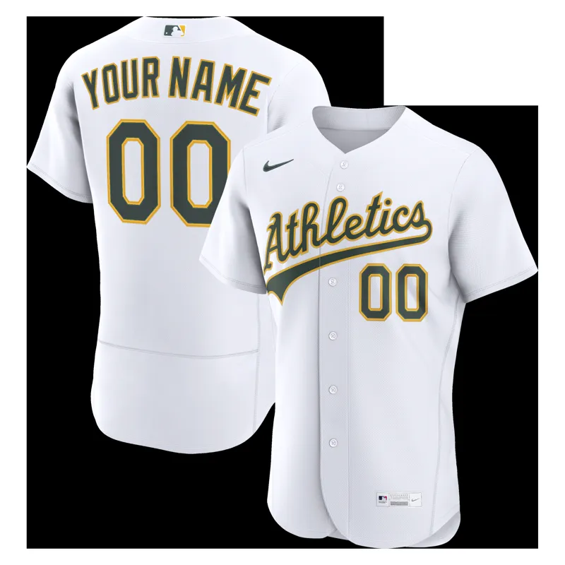Oakland Athletics Jersey White Home Big & Tall Jersey - Image 4