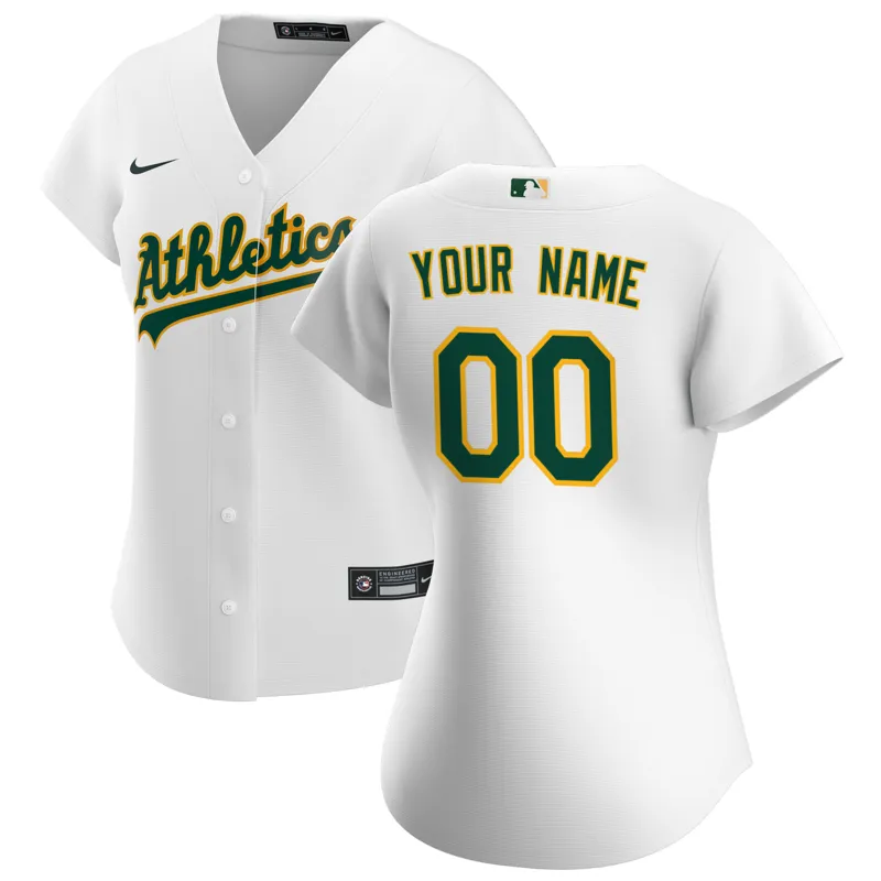 Oakland Athletics Jersey White Home Big & Tall Jersey - Image 3