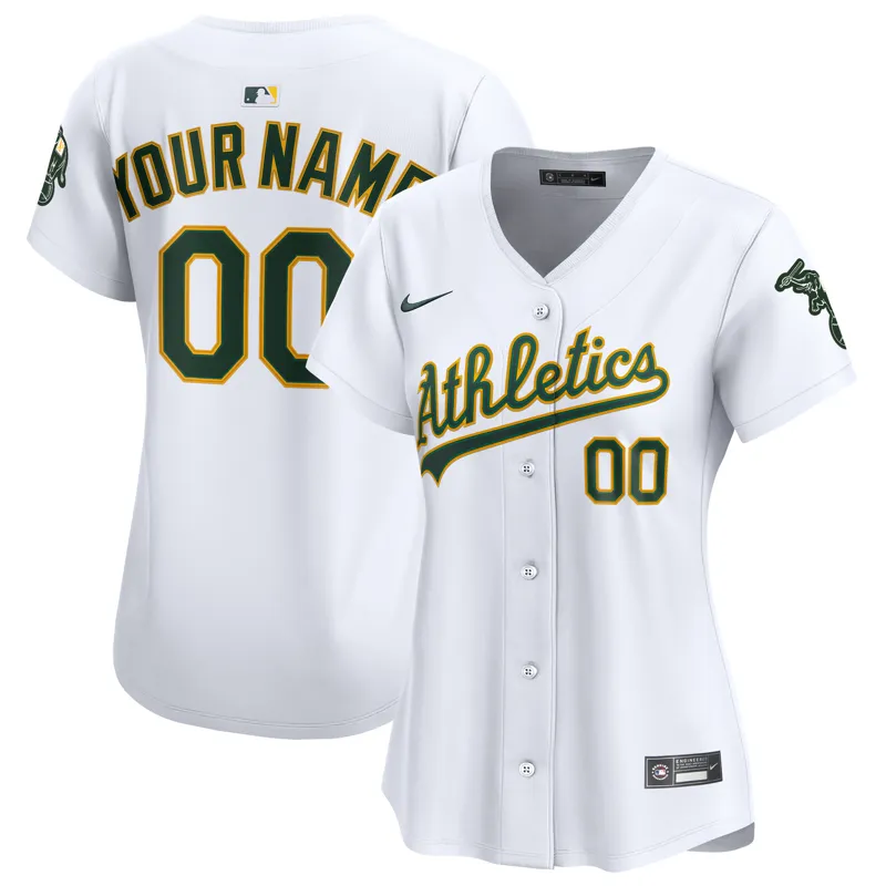 Oakland Athletics Jersey White Home Elite Jersey - Image 3