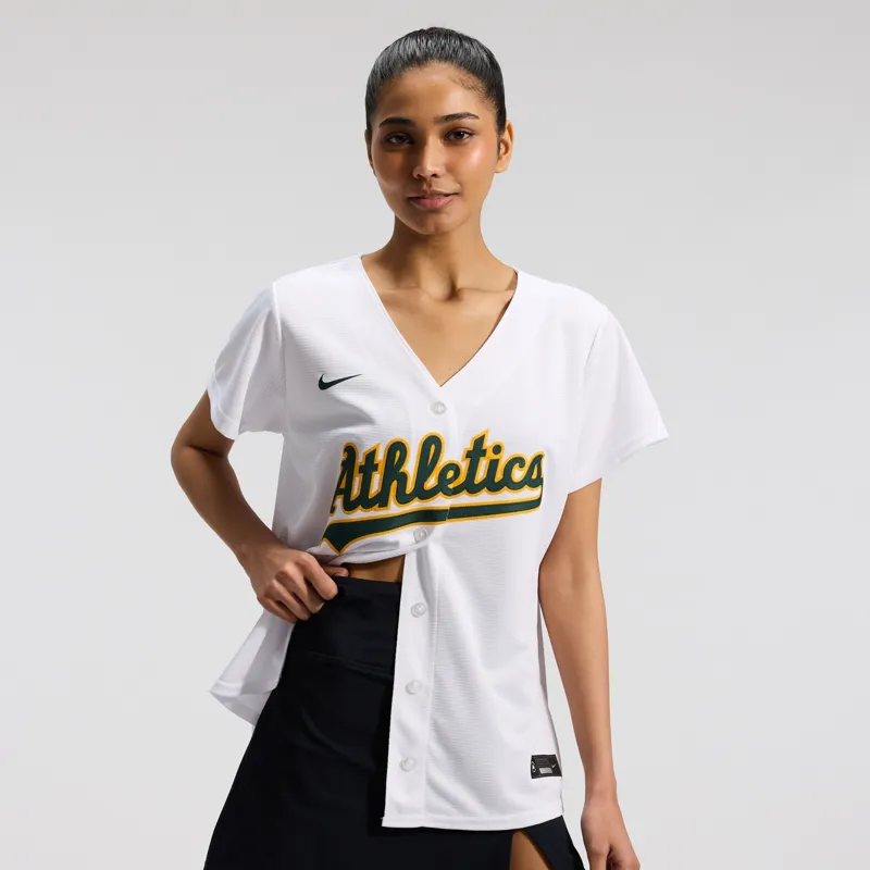 Oakland Athletics Jersey White Home Team Jersey - Image 2